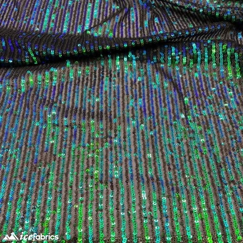 Elegant 2 Way All Over Stretch Sequin FabricICE FABRICSICE FABRICSBy The Yard58 inches WideIridescent GreenElegant 2 Way All Over Stretch Sequin Fabric ICE FABRICS Iridescent Green