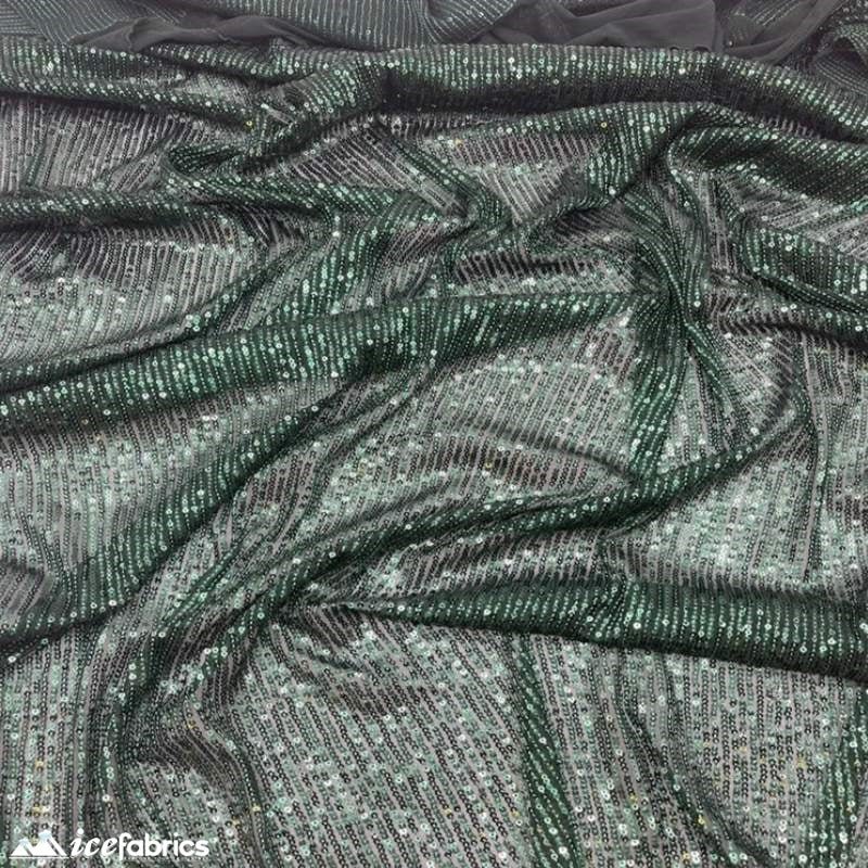 Elegant 2 Way All Over Stretch Sequin FabricICE FABRICSICE FABRICSBy The Yard58 inches WideHunter GreenElegant 2 Way All Over Stretch Sequin Fabric ICE FABRICS Hunter Green