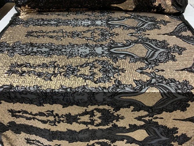 Elegant 4 WAY Stretch Sequins On Power Mesh//Spandex Mesh Lace Sequins Fabric By The Yard//Embroidery Lace/ Gowns/Veil/ BridalICEFABRICICE FABRICSNavy Blue On Power Mesh1/2 Yard (18 Inches )Elegant 4 WAY Stretch Sequins On Power Mesh//Spandex Mesh Lace Sequins Fabric By The Yard//Embroidery Lace/ Gowns/Veil/ Bridal ICEFABRIC Black/Gold On Power Mesh