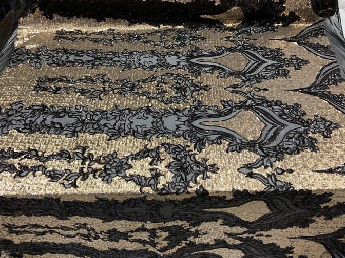 Elegant 4 WAY Stretch Sequins On Power Mesh//Spandex Mesh Lace Sequins Fabric By The Yard//Embroidery Lace/ Gowns/Veil/ BridalICEFABRICICE FABRICSNavy Blue On Power Mesh1/2 Yard (18 Inches )Elegant 4 WAY Stretch Sequins On Power Mesh//Spandex Mesh Lace Sequins Fabric By The Yard//Embroidery Lace/ Gowns/Veil/ Bridal ICEFABRIC Black/Gold On Power Mesh