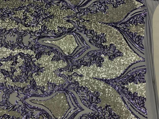 Elegant 4 WAY Stretch Sequins On Power Mesh//Spandex Mesh Lace Sequins Fabric By The Yard//Embroidery Lace/ Gowns/Veil/ BridalICEFABRICICE FABRICSLavender On Power Mesh1/2 Yard (18 Inches )Elegant 4 WAY Stretch Sequins On Power Mesh//Spandex Mesh Lace Sequins Fabric By The Yard//Embroidery Lace/ Gowns/Veil/ Bridal ICEFABRIC Lavender On Power Mesh