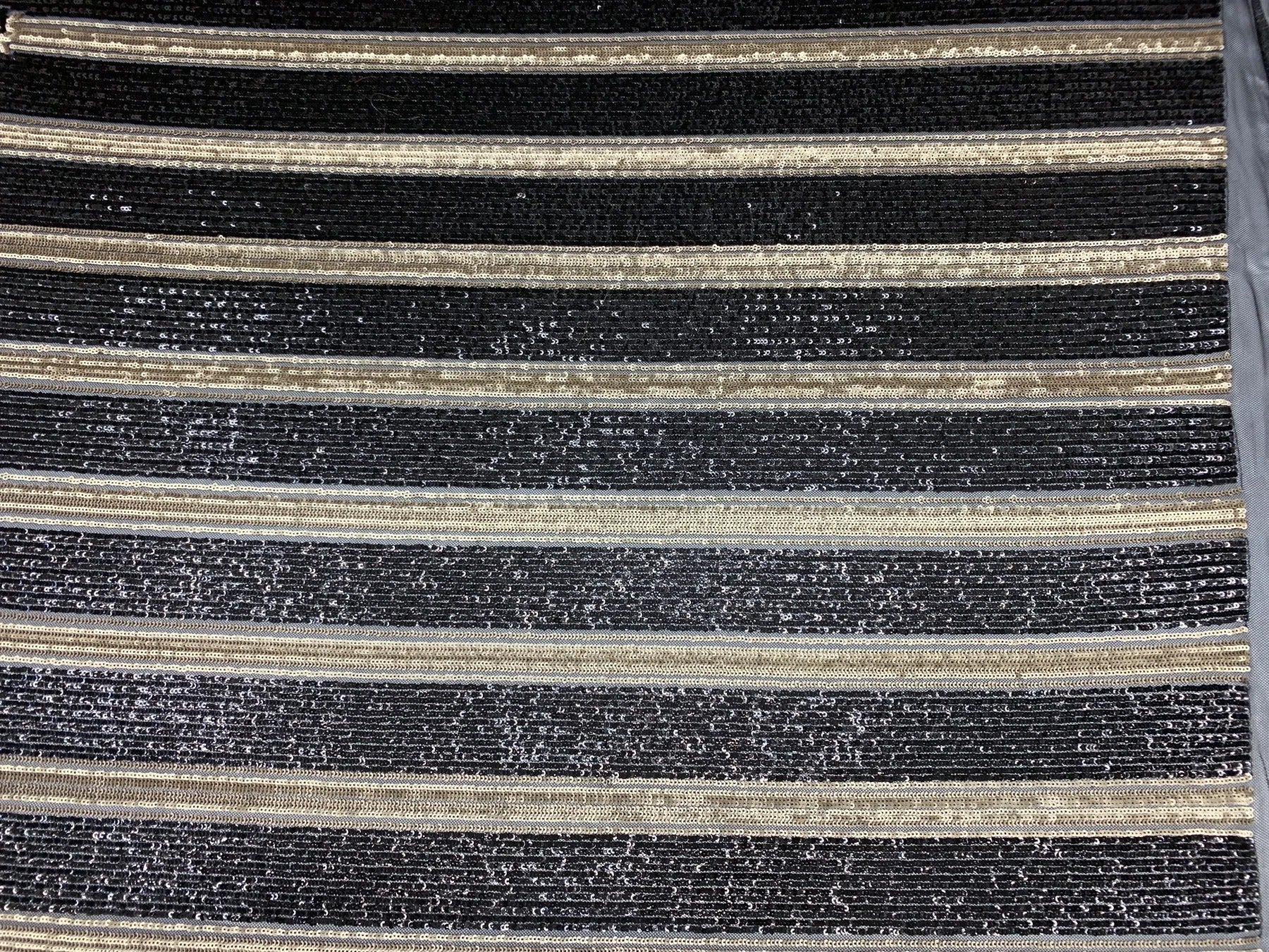 Elegant New Casino Design Embroidered 4 Way Nude Mesh Spandex Stretchy Sequin FabricICEFABRICICE FABRICSGray&BlackElegant New Casino Design Embroidered 4 Way Nude Mesh Spandex Stretchy Sequin Fabric ICEFABRIC Black&Gold