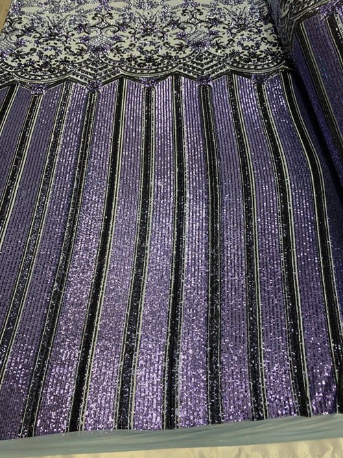 Elegant New Casino Design Embroidered 4 Way Nude Mesh Spandex Stretchy Sequin FabricICEFABRICICE FABRICSLilacElegant New Casino Design Embroidered 4 Way Nude Mesh Spandex Stretchy Sequin Fabric ICEFABRIC Lilac