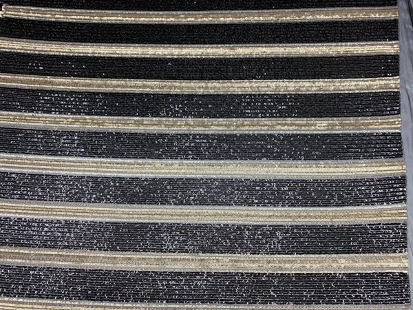 Elegant New Casino Design Embroidered 4 Way Nude Mesh Spandex Stretchy Sequin FabricICEFABRICICE FABRICSSilver&BlackElegant New Casino Design Embroidered 4 Way Nude Mesh Spandex Stretchy Sequin Fabric ICEFABRIC Silver&Black