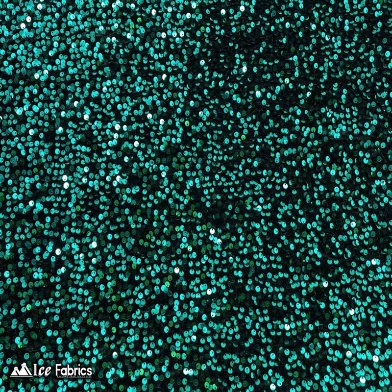 Emma Embroidered Sequin Teal Green on Black Velvet FabricICE FABRICSICE FABRICSTeal Green on BlackBy The Yard (58" Wide)Emma Embroidered Sequin Teal Green on Black Velvet Fabric ICE FABRICS