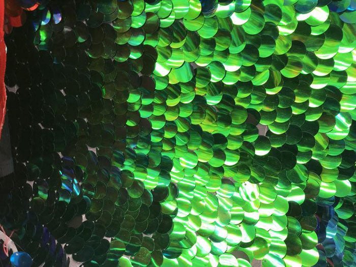Fish Scale Circle Mermaid Fabric Sequin Iridescent FabricICEFABRICICE FABRICSBlue/GreenFish Scale Circle Mermaid Fabric Sequin Iridescent Fabric ICEFABRIC Blue/Green