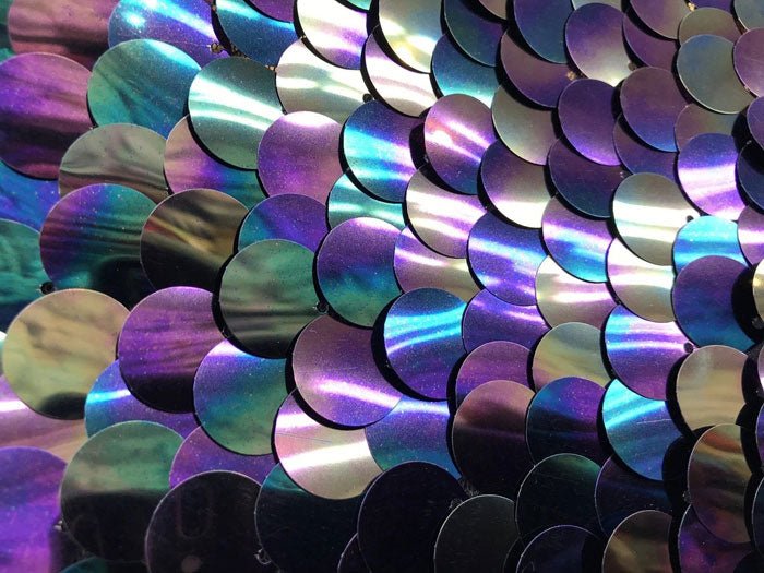 mermaid sequin fabric dress Fish Scale Circle Mermaid Sequin Iridescent Fabric