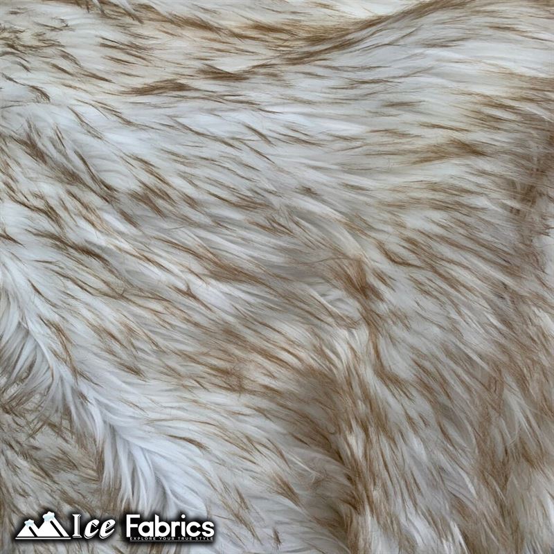 Fox Canadian Brown and White Faux Fur Fabric / Fur MaterialICE FABRICSICE FABRICSFox Canadian Brown and White Faux Fur Fabric / Fur Material ICE FABRICS