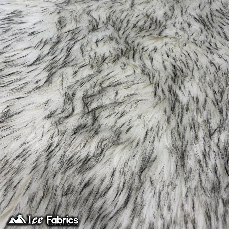 Fox Canadian Gray and White Faux Fur Fabric / Fur MaterialICE FABRICSICE FABRICSBy The Yard (58" Wide)Fox Canadian Gray and White Faux Fur Fabric / Fur Material ICE FABRICS