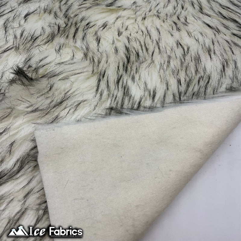 Fox Canadian Gray and White Faux Fur Fabric / Fur MaterialICE FABRICSICE FABRICSBy The Yard (58" Wide)Fox Canadian Gray and White Faux Fur Fabric / Fur Material ICE FABRICS