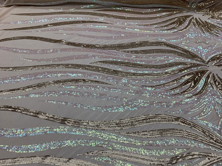 French Feather Embroidered Spandex 4 Way Stretch Sequin Mesh Lace FabricICEFABRICICE FABRICSIridescent/ChampagneFrench Feather Embroidered Spandex 4 Way Stretch Sequin Mesh Lace Fabric ICEFABRIC Pink/Gold