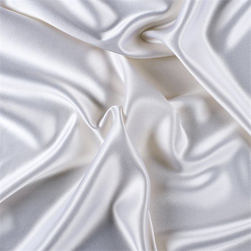 French Quality 5% Stretch Satin Fabric Spandex Fabric BTY ICEFABRIC Off White
