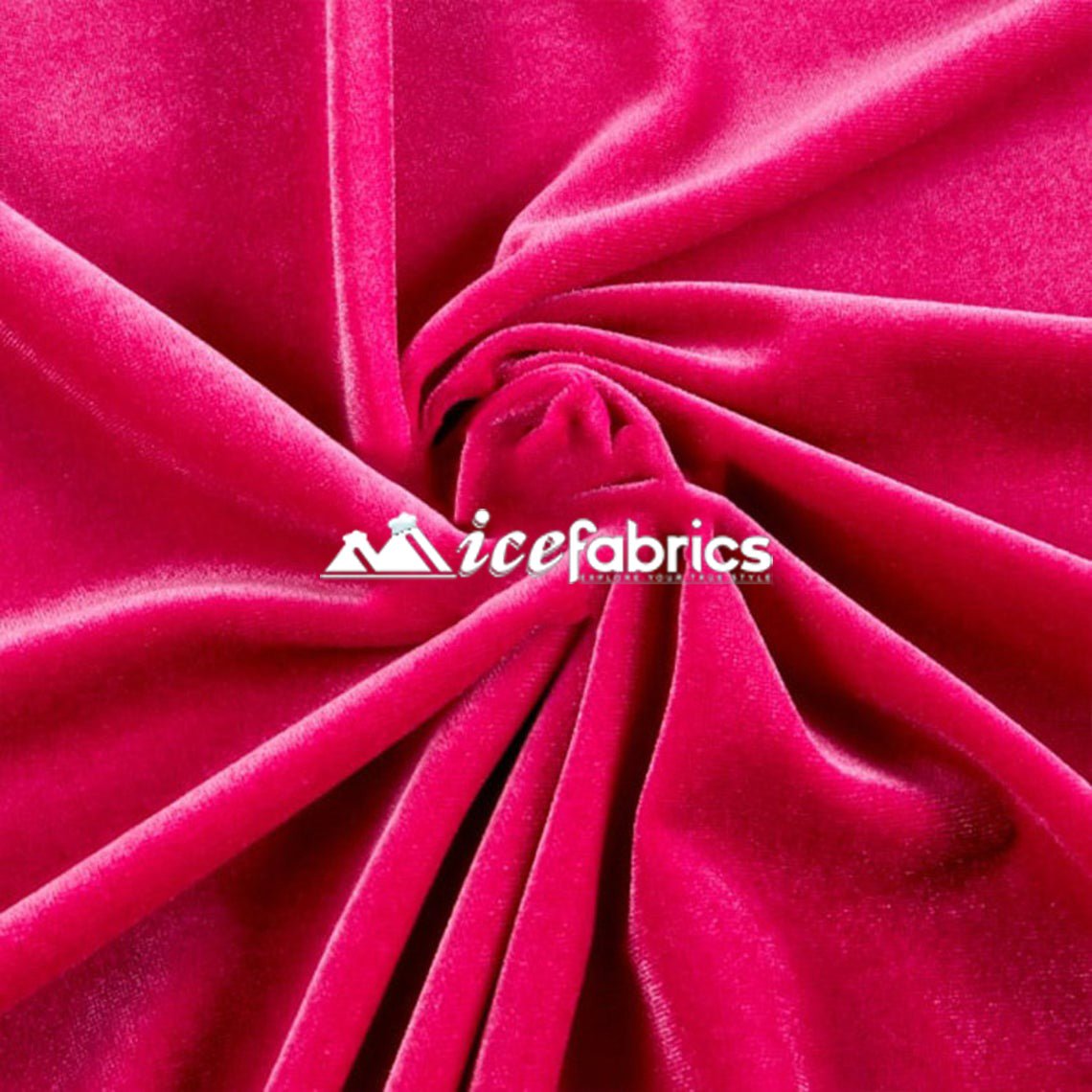 Fuchsia Velvet Fabric By The Yard | 4 Way StretchVelvet FabricICE FABRICSICE FABRICSBy The Yard (58" Wide)Fuchsia Velvet Fabric By The Yard | 4 Way Stretch ICE FABRICS