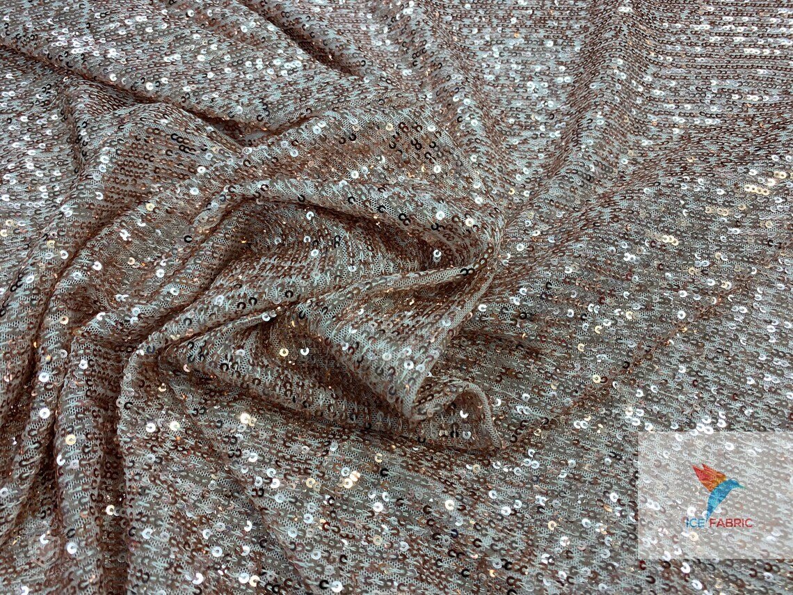 Gold sequin Fabric on Elegant Rose Gold stretch fabricGold Sequin FabricICE FABRICSICE FABRICSBy The YardGold sequin Fabric on Elegant Rose Gold stretch fabric ICE FABRICS