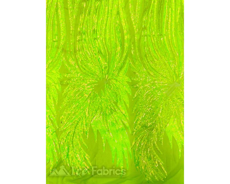 Gorgeous Stretch Mesh Sequin FabricICE FABRICSICE FABRICSIridescent Neon YellowGorgeous Stretch Mesh Sequin Fabric ICE FABRICS Iridescent Neon Yellow