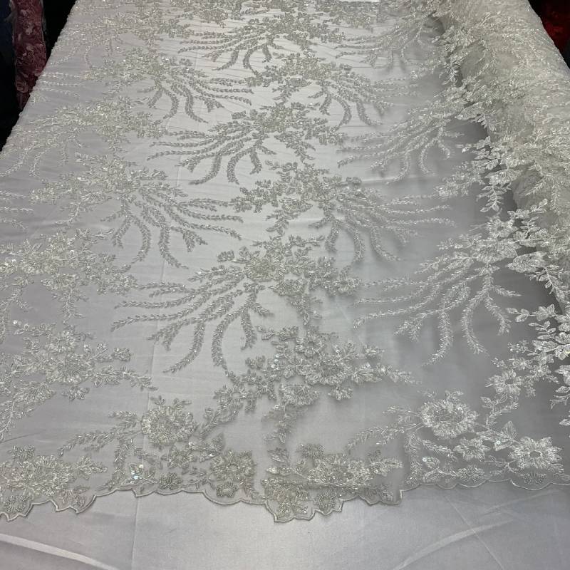 More Design Choice Chemical Embroidery Lace for Garment (White) - China Lace  and Chemical Lace price