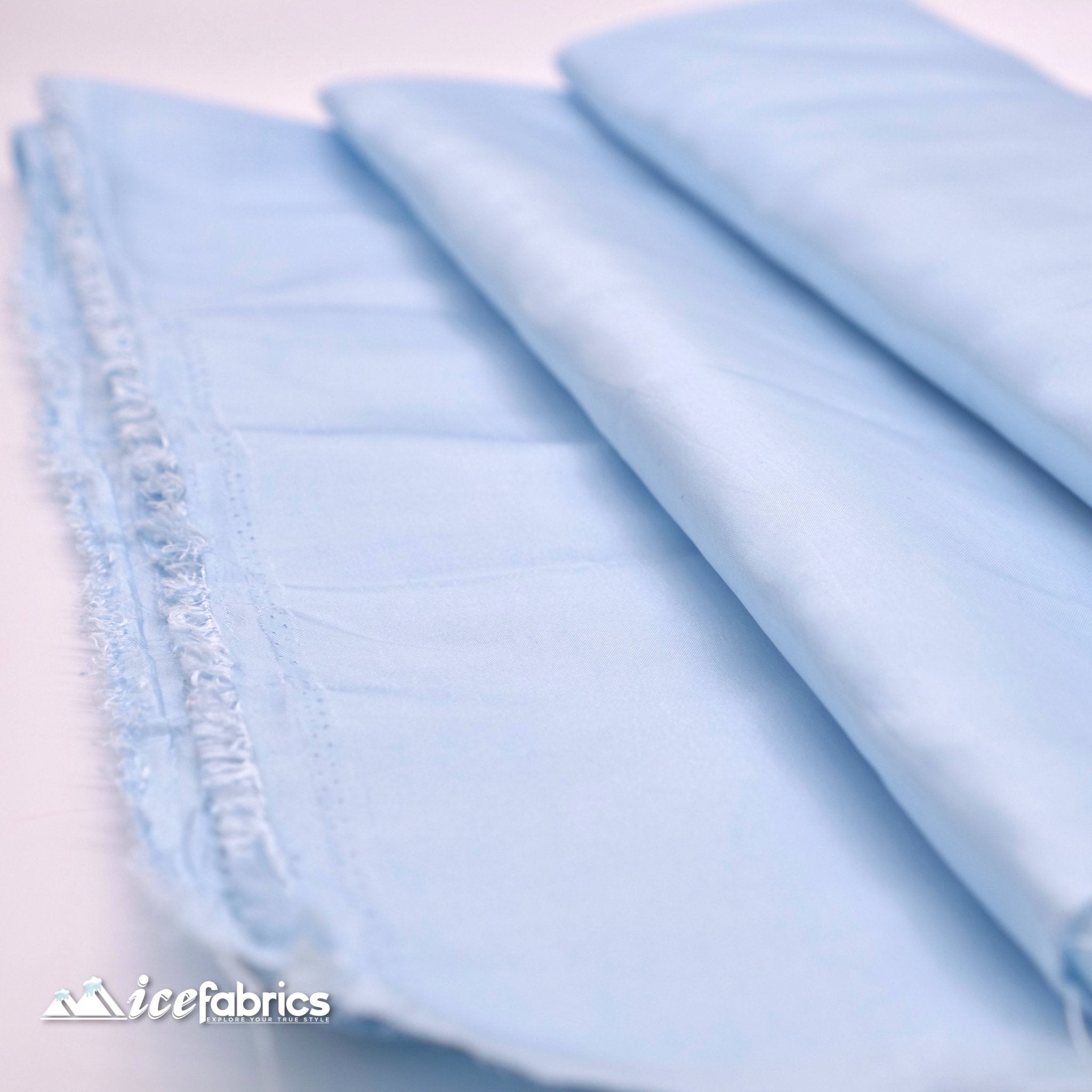 High Quality Solid Taffeta Fabric_ 60" Width_ By The YardTaffeta FabricICEFABRICICE FABRICSSky BlueHigh Quality Solid Taffeta Fabric_ 60" Width_ By The YardTaffeta FabricICEFABRICICE FABRICSSky BlueHigh Quality Solid Taffeta Fabric_ 60" Width_ By The Yard ICEFABRIC Sky Blue