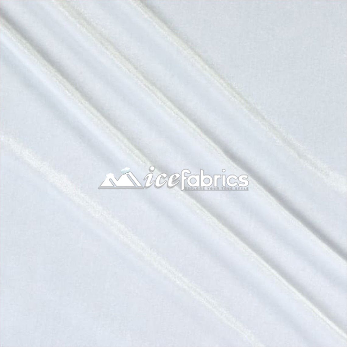 Hight Quality Stretch Velvet Fabric By The Roll (20 yards) Wholesale FabricVelvet FabricICE FABRICSICE FABRICSWhiteBy The Roll (60" Wide)Hight Quality Stretch Velvet Fabric By The Roll (20 yards) Wholesale Fabric ICE FABRICS White