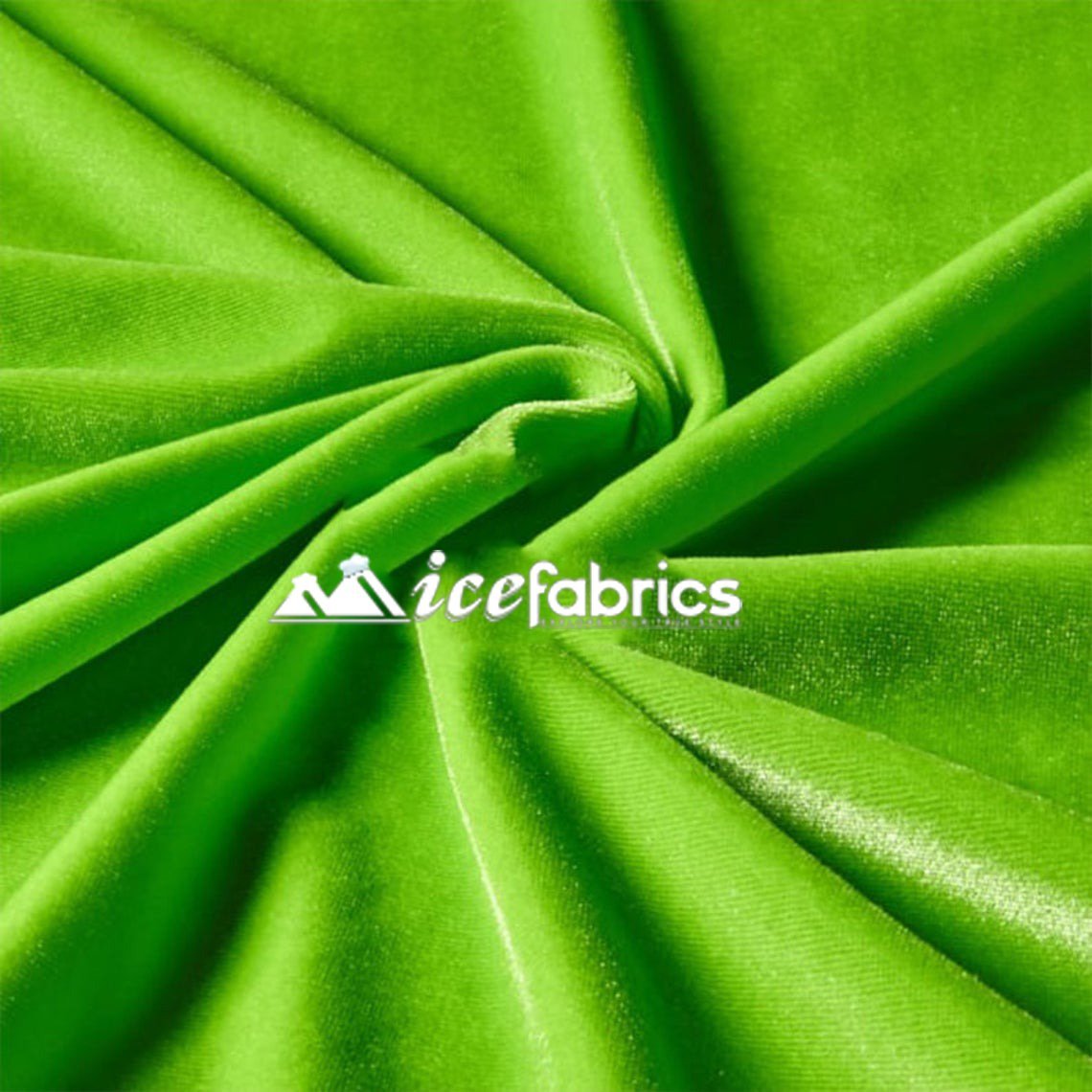 Hight Quality Stretch Velvet Fabric By The Roll (20 yards) Wholesale FabricVelvet FabricICE FABRICSICE FABRICSLimeBy The Roll (60" Wide)Hight Quality Stretch Velvet Fabric By The Roll (20 yards) Wholesale Fabric ICE FABRICS Lime