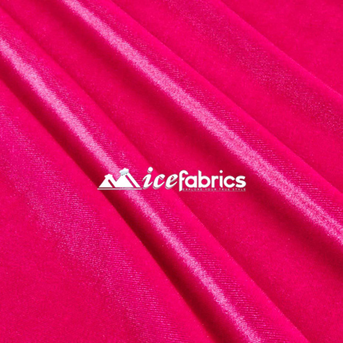 Hot Pink Luxury Stretch Velvet Fabric _ Spandex FabricVelvet FabricICE FABRICSICE FABRICSHot Pink Luxury Stretch Velvet Fabric _ Spandex Fabric ICE FABRICS