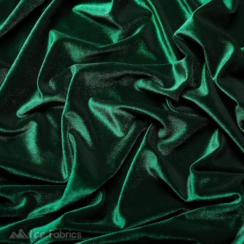 Hunter Green Wholesale Velvet Fabric Stretch | 60" WideICE FABRICSICE FABRICS20 Yards Hunter GreenHunter Green Wholesale Velvet Fabric Stretch | 60" Wide