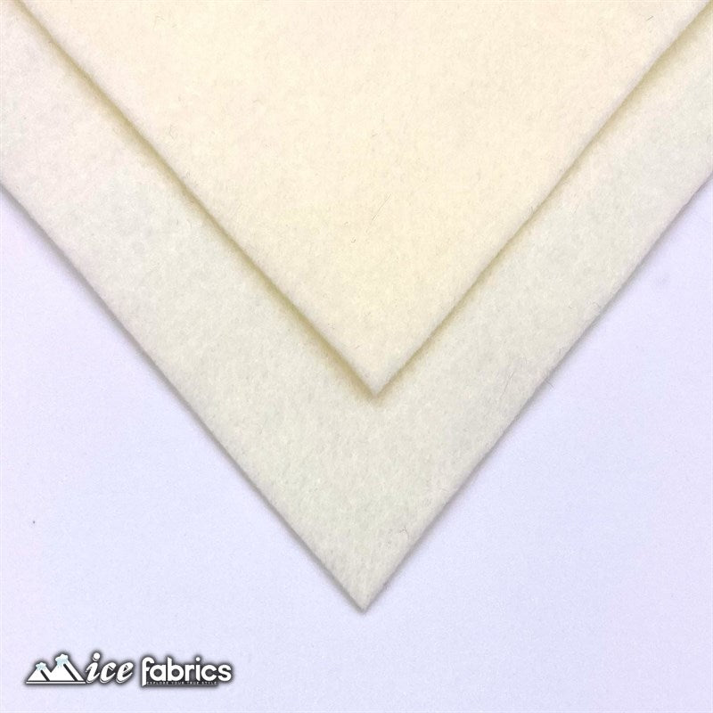 Ivory Acrylic Felt Fabric / 1.6mm Thick _ 72” WideICE FABRICSICE FABRICSBy The YardIvory Acrylic Felt Fabric / 1.6mm Thick _ 72” Wide ICE FABRICS