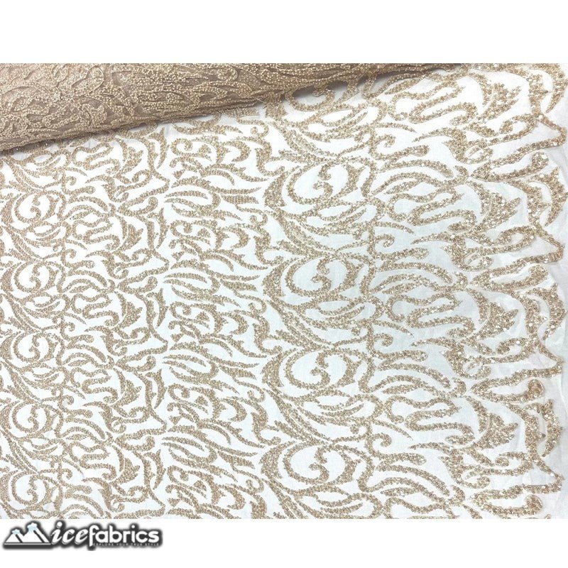 Jasmine Lace Embroidery Beaded Fabric with Sequin