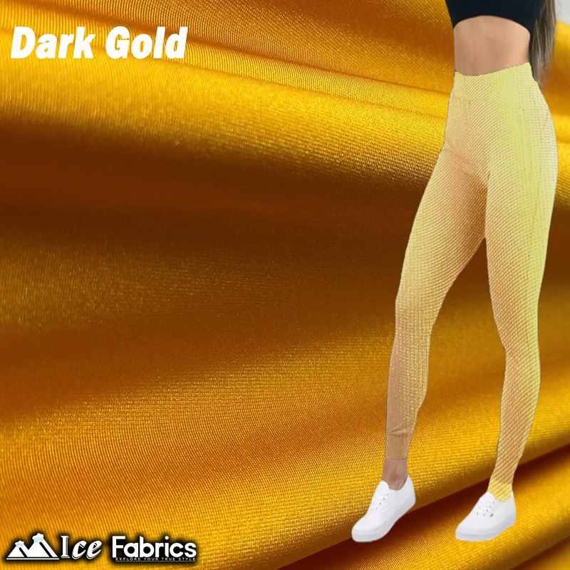 Jordan 4 Way Stretch Fabric Shiny Nylon Spandex Dark GoldICE FABRICSICE FABRICSBy The Yard (58" Width)Jordan 4 Way Stretch Fabric Shiny Nylon Spandex Dark Gold ICE FABRICS