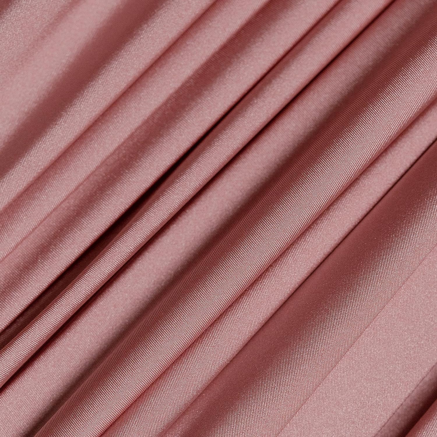 Jordan 4 Way Stretch Fabric Shiny Nylon Spandex Dusty RoseICE FABRICSICE FABRICSBy The Yard (58" Width)Jordan 4 Way Stretch Fabric Shiny Nylon Spandex Dusty Rose ICE FABRICS