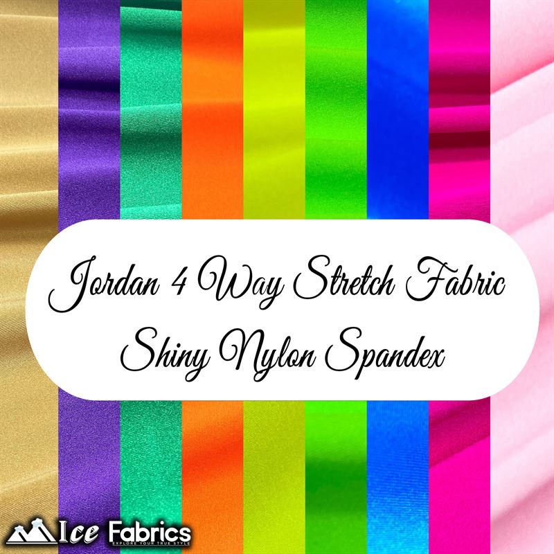 Jordan 4 Way Stretch Fabric Shiny Nylon Spandex PurpleICE FABRICSICE FABRICSBy The Yard (58" Width)Jordan 4 Way Stretch Fabric Shiny Nylon Spandex Purple ICE FABRICS