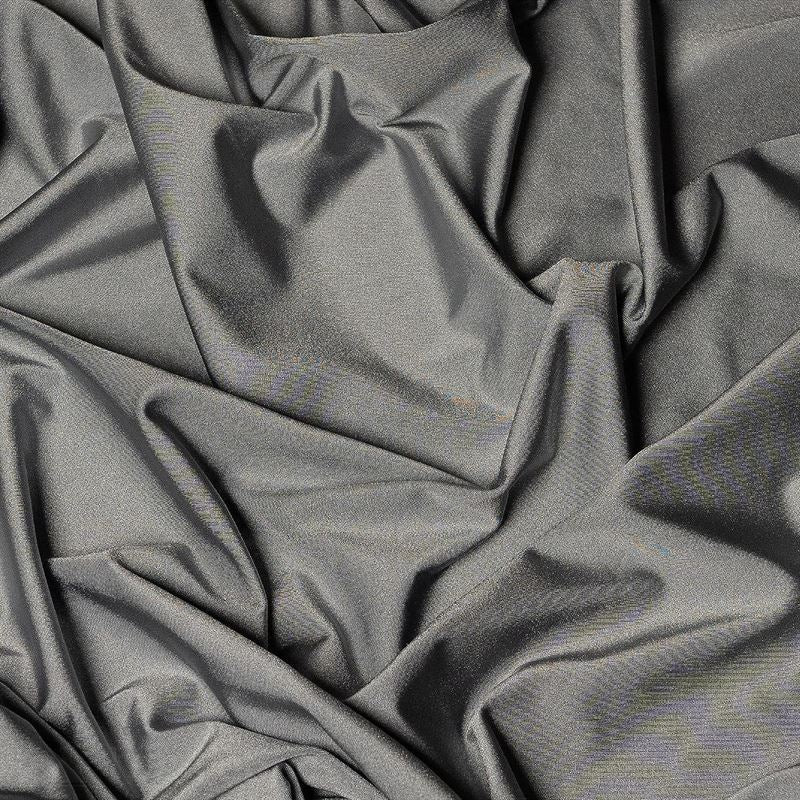 Jordan Silver Shiny Nylon Spandex Fabric / 4 Way stretchICE FABRICSICE FABRICSBy The Yard (58" Width)Jordan Silver Shiny Nylon Spandex Fabric / 4 Way stretch ICE FABRICS