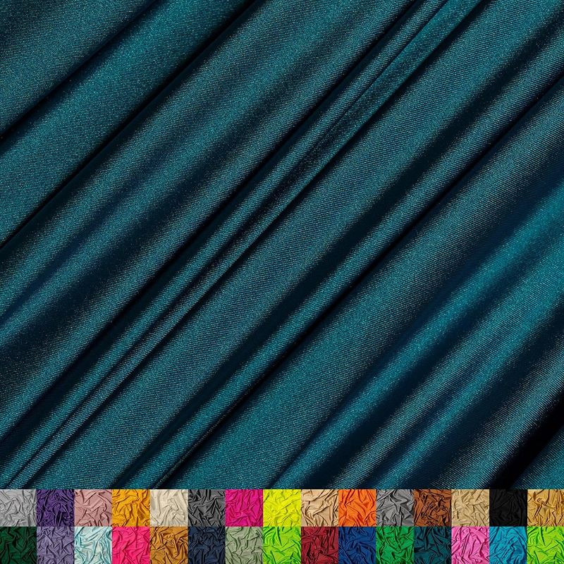 Jordan Teal Shiny Nylon Spandex Fabric / 4 Way stretchICE FABRICSICE FABRICSBy The Yard (58" Width)Jordan Teal Shiny Nylon Spandex Fabric / 4 Way stretch ICE FABRICS