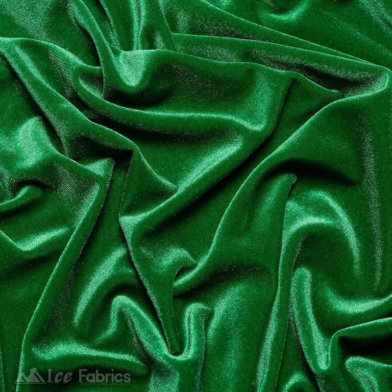 Kelly Green Wholesale Velvet Fabric Stretch | 60" WideICE FABRICSICE FABRICS20 Yards Kelly GreenKelly Green Wholesale Velvet Fabric Stretch | 60" Wide