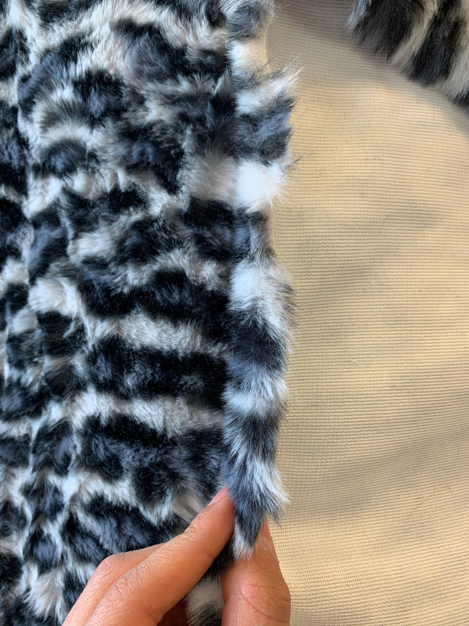 Leopard Fake Faux Fur Fabric By The Yard - Faux Fur Material Fashion FabricICEFABRICICE FABRICSDenimBy The Yard (60 inches Wide)Leopard Fake Faux Fur Fabric By The Yard - Faux Fur Material Fashion Fabric ICEFABRIC Denim