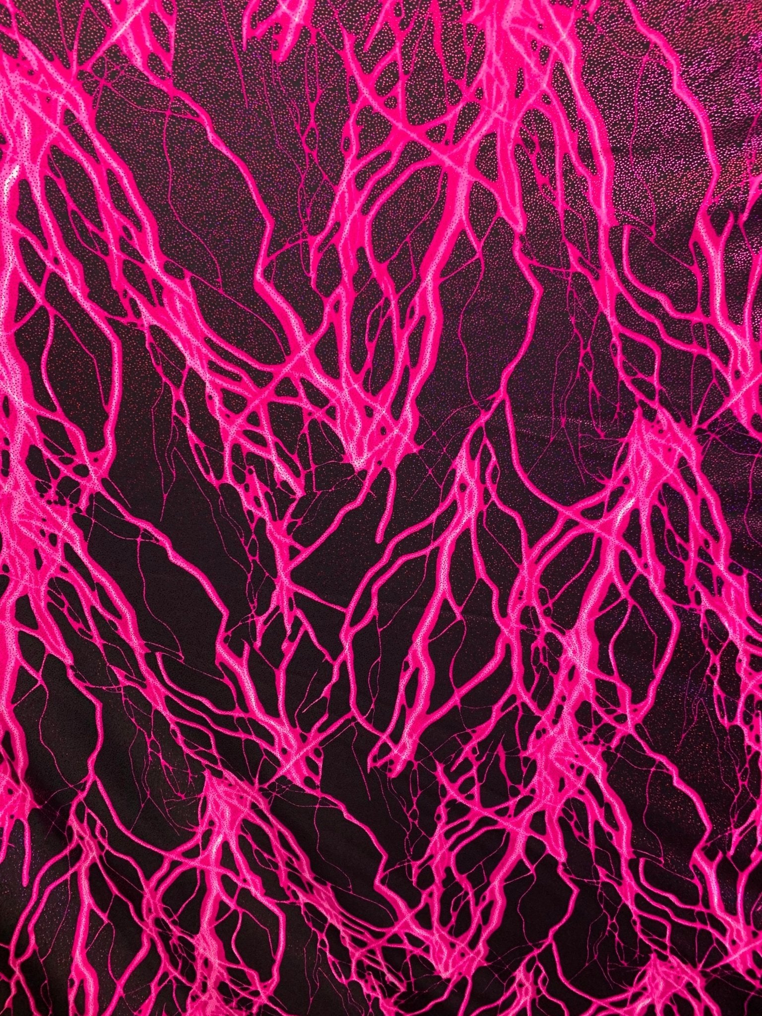 Lighting Bolt Fuchsia/Black Nylon Spandex Fabric By The YardSpandex FabricICEFABRICICE FABRICSLighting Bolt Fuchsia/Black Nylon Spandex Fabric By The Yard ICEFABRIC