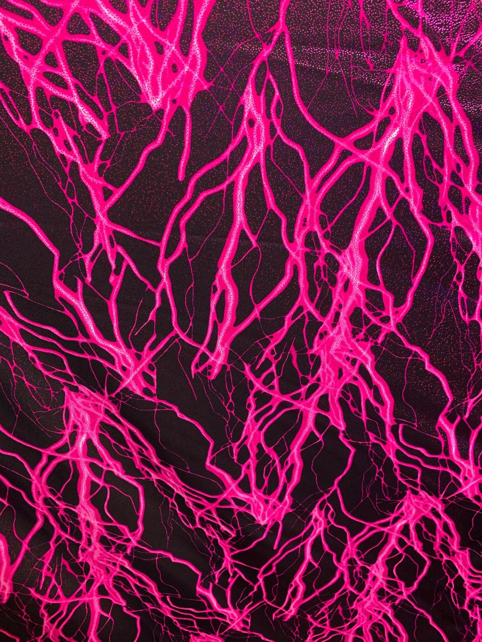 Lighting Bolt Fuchsia/Black Nylon Spandex Fabric By The YardSpandex FabricICEFABRICICE FABRICSLighting Bolt Fuchsia/Black Nylon Spandex Fabric By The Yard ICEFABRIC