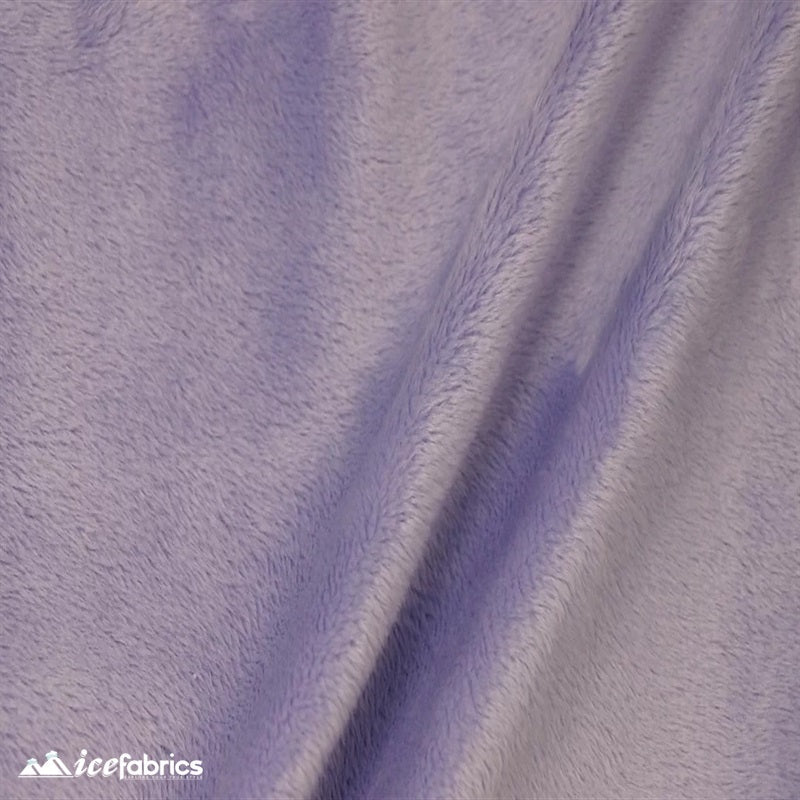 Lilac Minky Solid 3mm Pile Blanket FabricICE FABRICSICE FABRICSBy The Yard (60 inches Wide)Lilac Minky Solid 3mm Pile Blanket Fabric ICE FABRICS