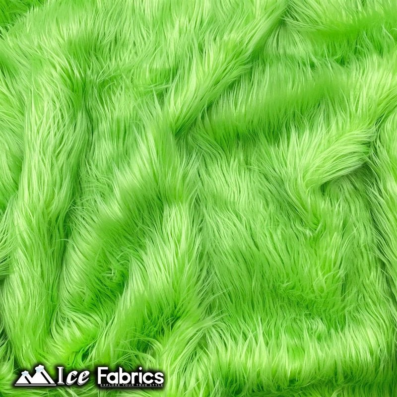 Lime Green Mohair Faux Fur Fabric Wholesale (20 Yards Bolt)ICE FABRICSICE FABRICSLong pile 2.5” to 3”20 Yards Roll (60” Wide )Lime Green Mohair Faux Fur Fabric Wholesale (20 Yards Bolt) ICE FABRICS