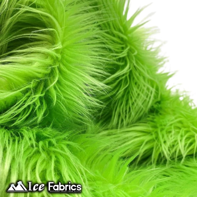 Lime Green Mohair Faux Fur Fabric Wholesale (20 Yards Bolt)ICE FABRICSICE FABRICSLong pile 2.5” to 3”20 Yards Roll (60” Wide )Lime Green Mohair Faux Fur Fabric Wholesale (20 Yards Bolt) ICE FABRICS