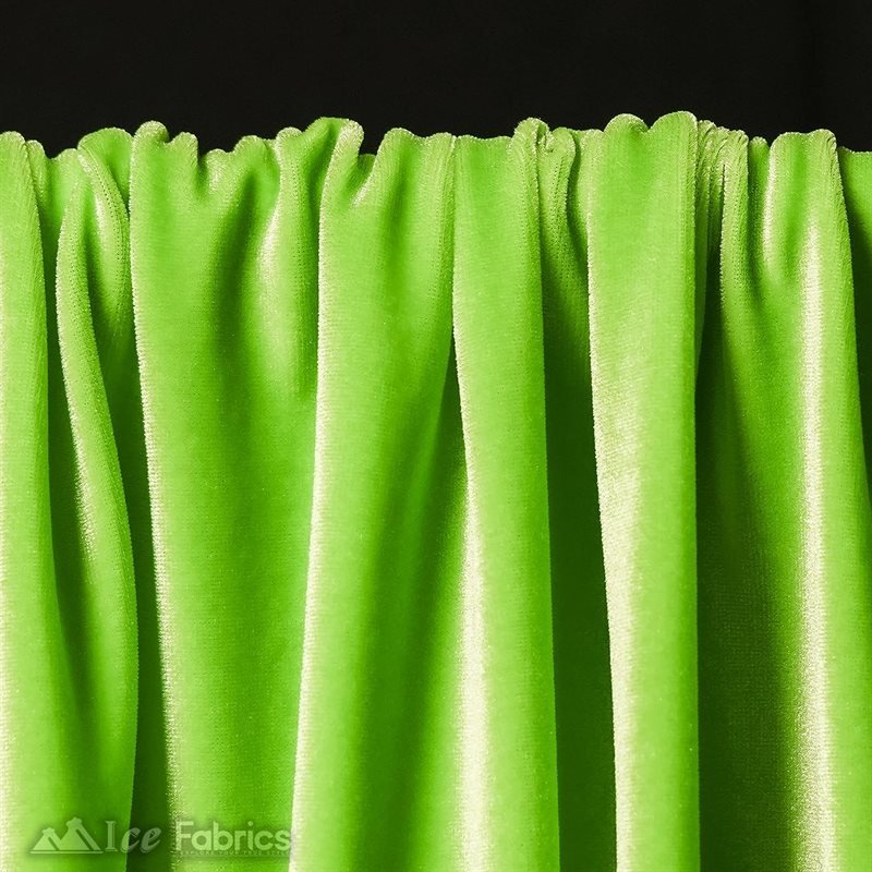 Lime Green Wholesale Velvet Fabric Stretch | 60" WideICE FABRICSICE FABRICS20 Yards Lime GreenLime Green Wholesale Velvet Fabric Stretch | 60" Wide