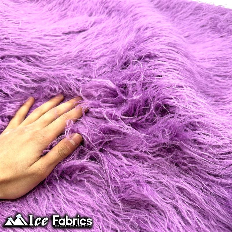Long Pile Yeti Mongolian Faux Fur Fabric | 4” PileICE FABRICSICE FABRICSLavenderLong Pile Yeti Mongolian Faux Fur Fabric | 4” Pile ICE FABRICS Lavender