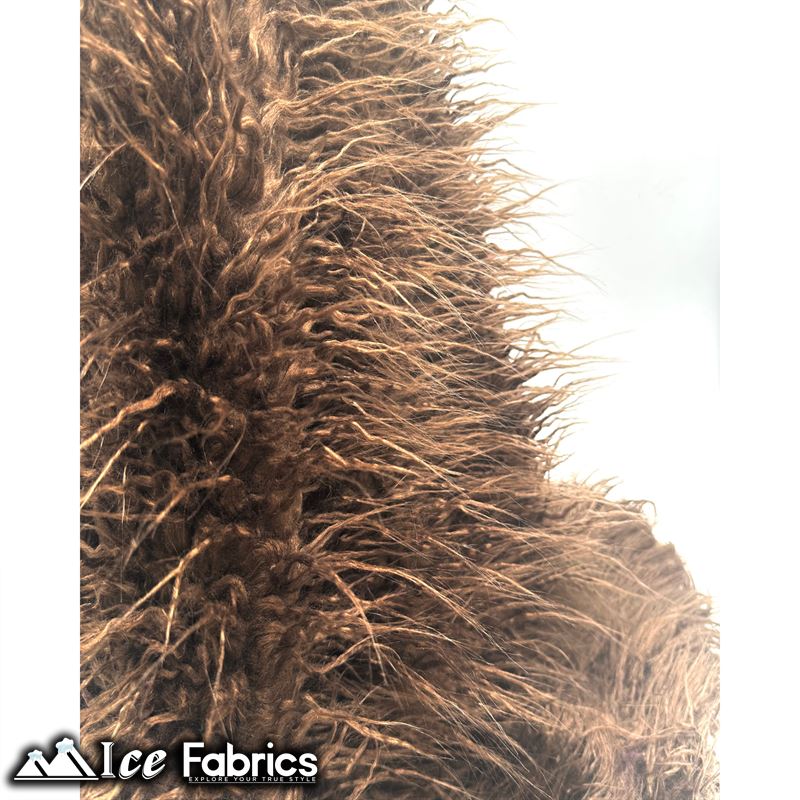 Long Pile Yeti Mongolian Faux Fur Fabric | 4” PileICE FABRICSICE FABRICSBrownLong Pile Yeti Mongolian Faux Fur Fabric | 4” Pile ICE FABRICS Brown