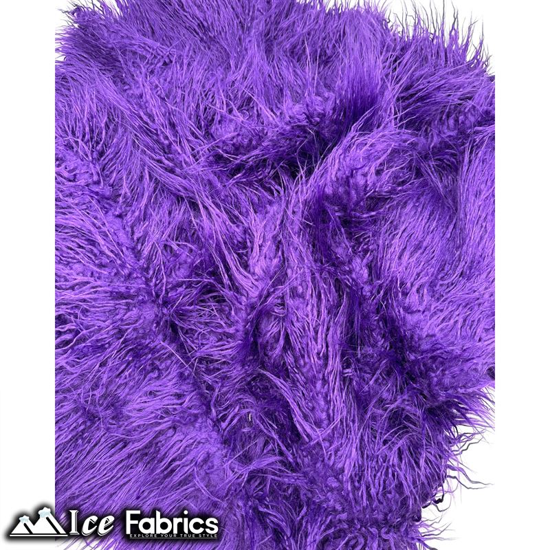 Long Pile Yeti Mongolian Faux Fur Fabric | 4” PileICE FABRICSICE FABRICSPurpleLong Pile Yeti Mongolian Faux Fur Fabric | 4” Pile ICE FABRICS Purple