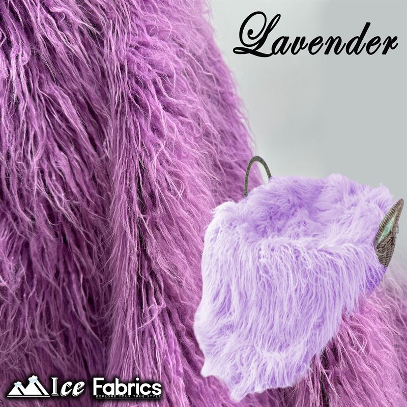 Long Pile Yeti Mongolian Faux Fur Fabric | 4” PileICE FABRICSICE FABRICSLavenderLong Pile Yeti Mongolian Faux Fur Fabric | 4” Pile ICE FABRICS Lavender