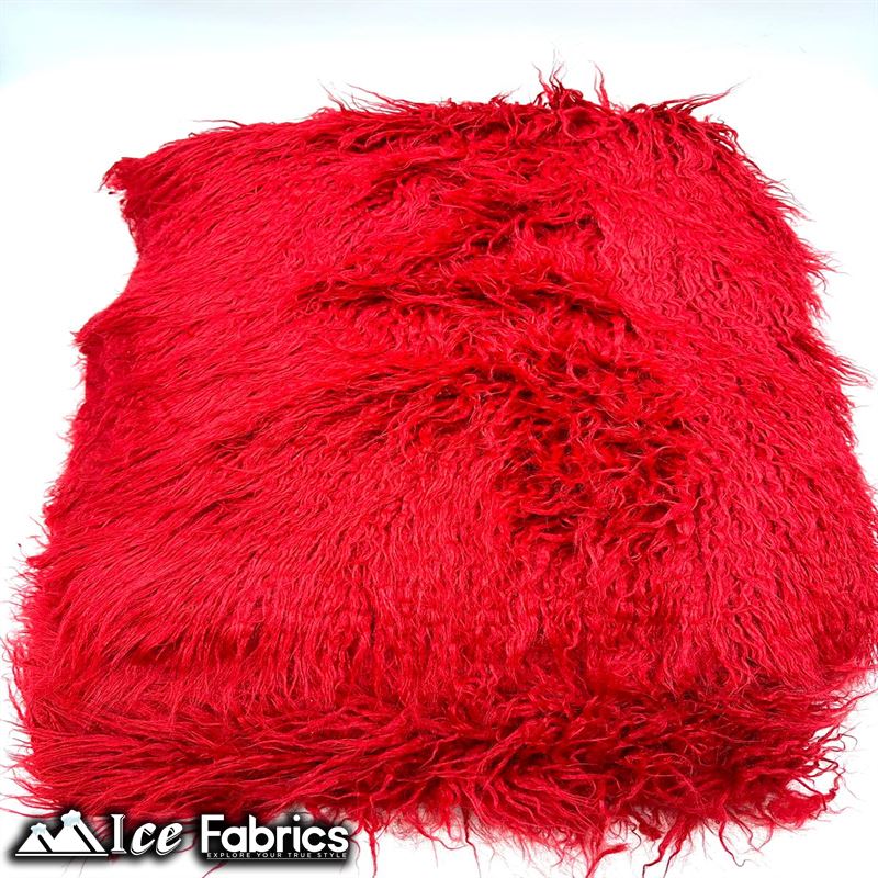 Long Pile Yeti Mongolian Faux Fur Fabric | 4” PileICE FABRICSICE FABRICSRedLong Pile Yeti Mongolian Faux Fur Fabric | 4” Pile ICE FABRICS Red