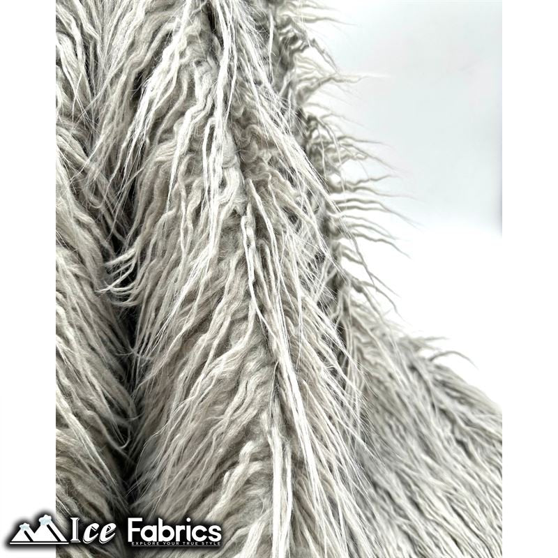 Long Pile Yeti Mongolian Faux Fur Fabric | 4” PileICE FABRICSICE FABRICSSilverLong Pile Yeti Mongolian Faux Fur Fabric | 4” Pile ICE FABRICS Silver