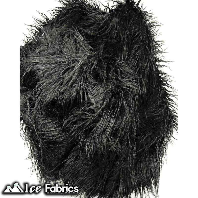 Long Pile Yeti Mongolian Faux Fur Fabric | 4” PileICE FABRICSICE FABRICSBlackLong Pile Yeti Mongolian Faux Fur Fabric | 4” Pile ICE FABRICS Black