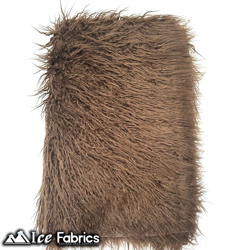 Long Pile Yeti Mongolian Faux Fur Fabric | 4” PileICE FABRICSICE FABRICSBrownLong Pile Yeti Mongolian Faux Fur Fabric | 4” Pile ICE FABRICS Brown