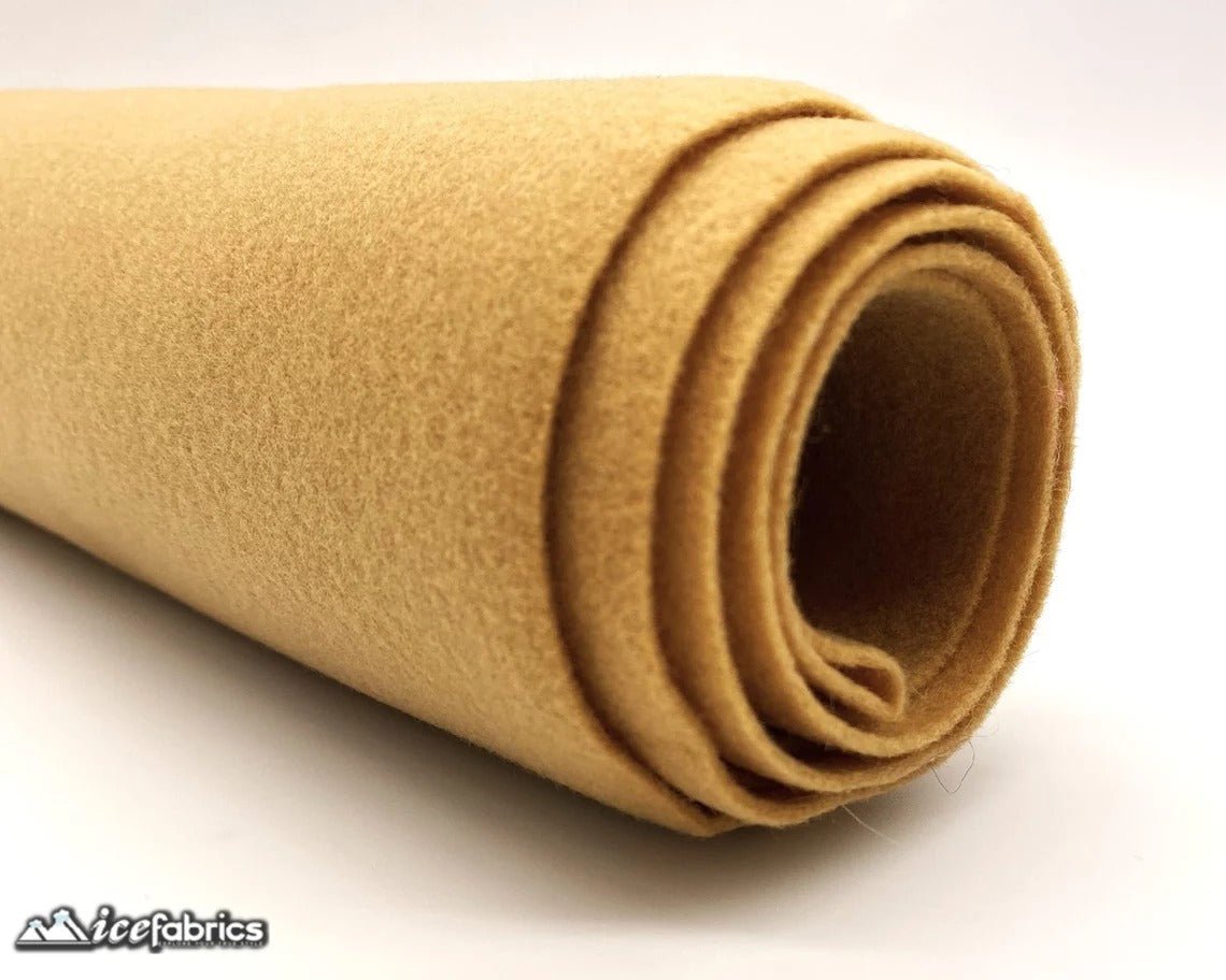 Lt Camel Acrylic Felt Fabric / 1.6mm Thick _ 72” WideICE FABRICSICE FABRICSBy The YardLt Camel Acrylic Felt Fabric / 1.6mm Thick _ 72” Wide ICE FABRICS