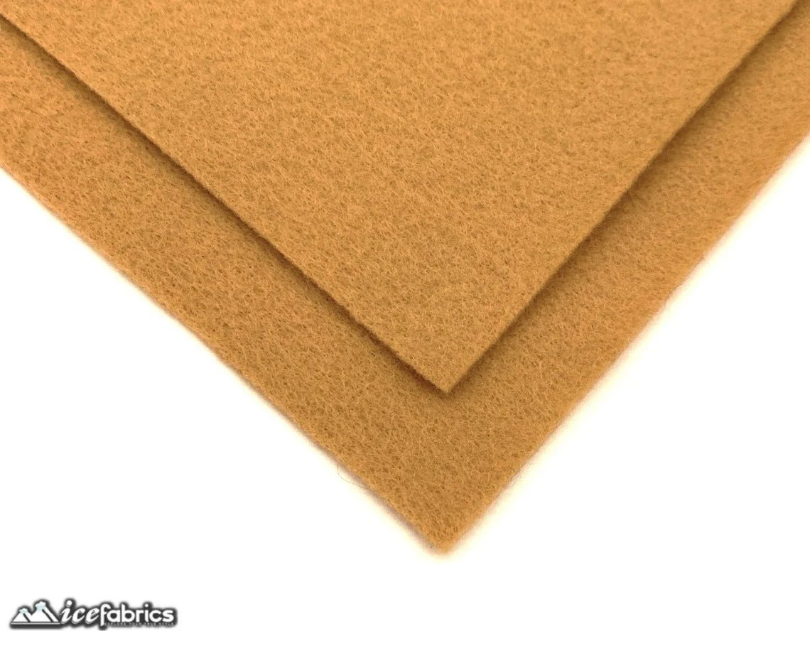 Lt Camel Felt Material Acrylic Felt Material 1.6mm ThickICE FABRICSICE FABRICS4”X4”InchesLt Camel Felt Material Acrylic Felt Material 1.6mm Thick ICE FABRICS